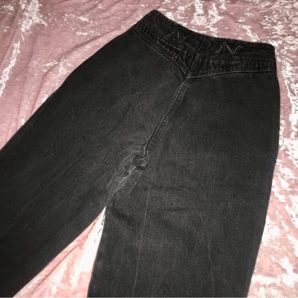 Vtg 80s/90s Rocky Mountain Black Denim High-Waist Goth/Grunge Pin-Up Mom Jeans - Picture 11 of 15
